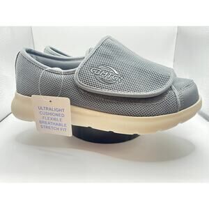 CBMTCR Memory Foam Comfort Slide Gray Wide Width Women's Shoes Size 7 NWT